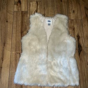 old navy fur vest
